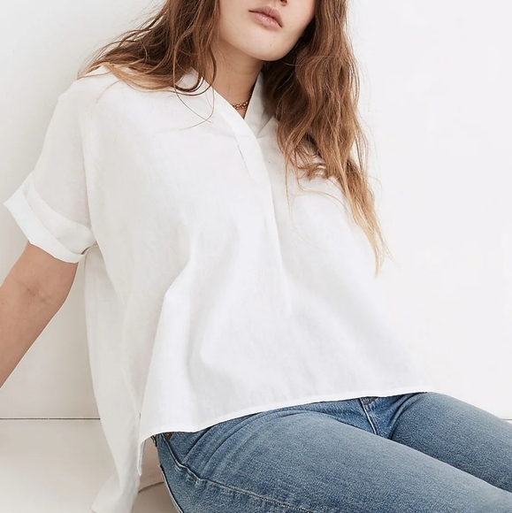 Madewell Tops - Madewell (Re)sponsible Lakeline Popover Shirt szXS  BinD